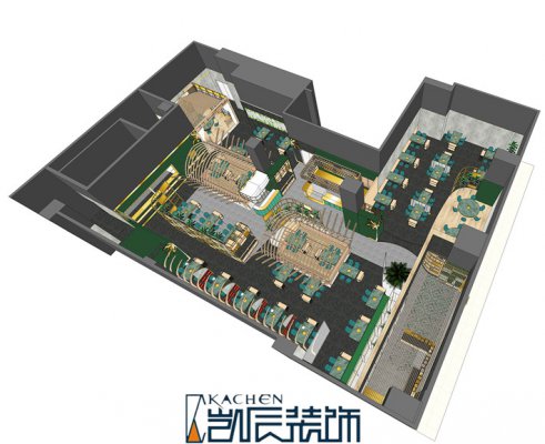 合肥火锅店装修设计效果图【凯辰工装】