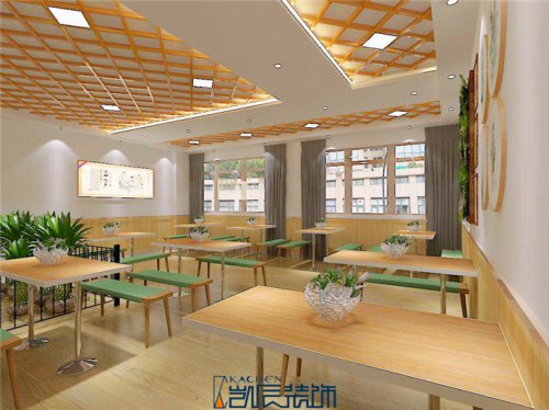 餐饮店装修效果图——小吃店装修效果图