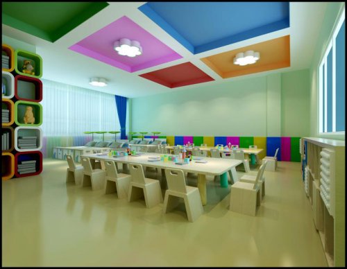 合肥幼儿园装修从色彩搭配开